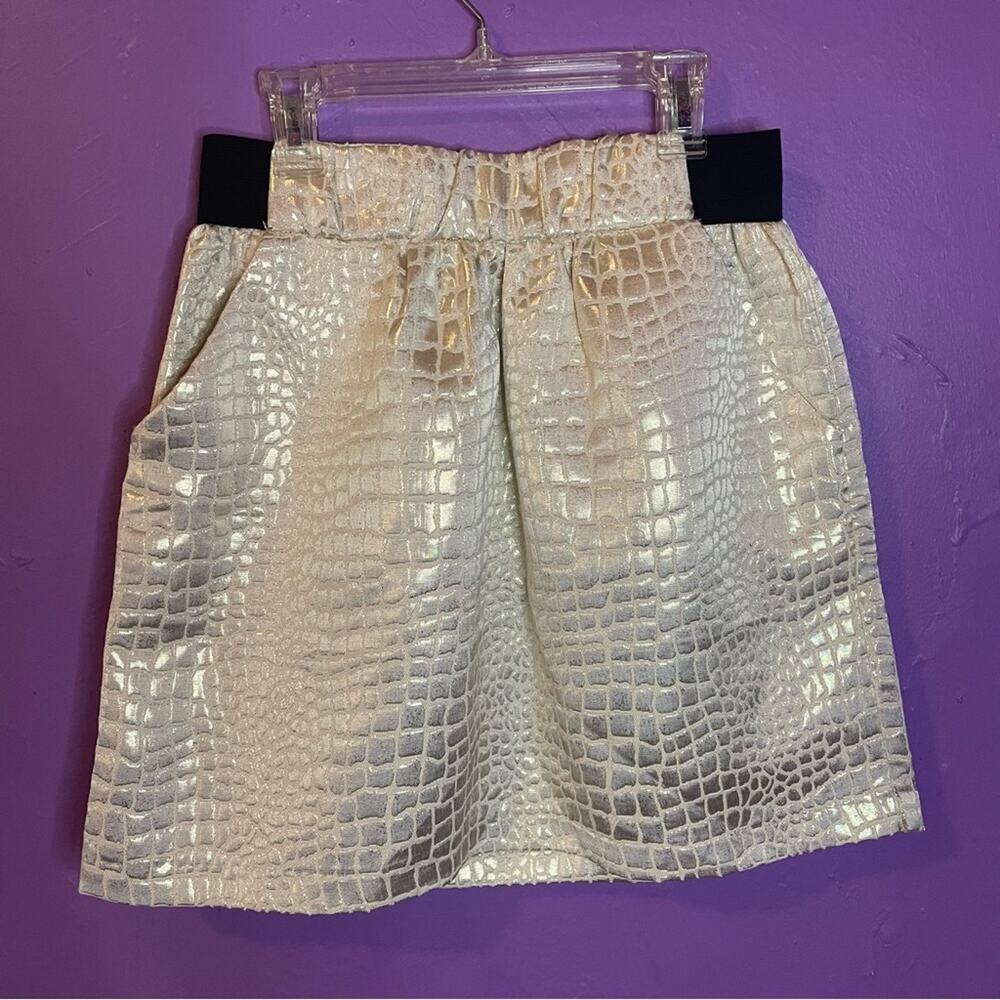 BCX Crocodile Mini Skirt